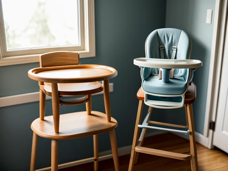 Diferencia entre arcada y atragantamiento en alimentación complementaria: bebé comiendo trozos en su silla