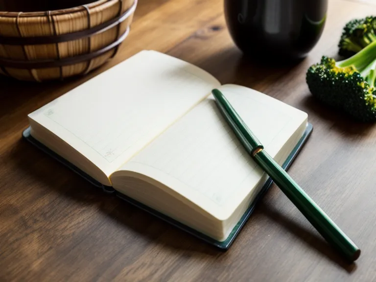 Libreta con anotaciones sobre recetas de alérgenos y alimentación complementaria del bebé